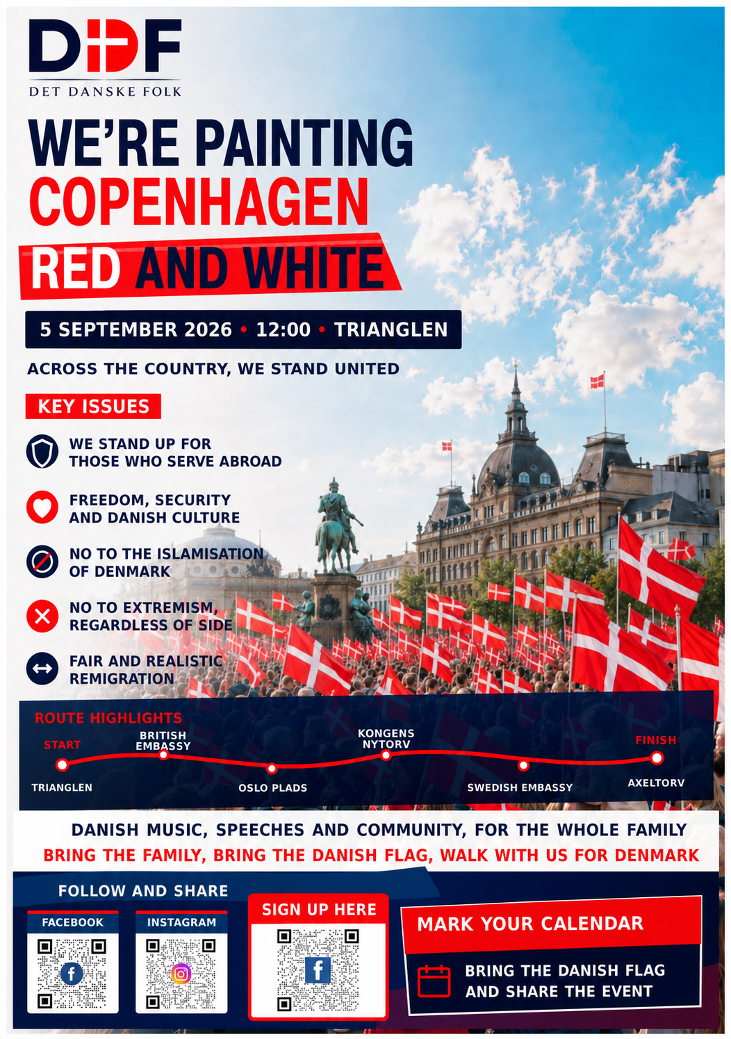English A5 flyer