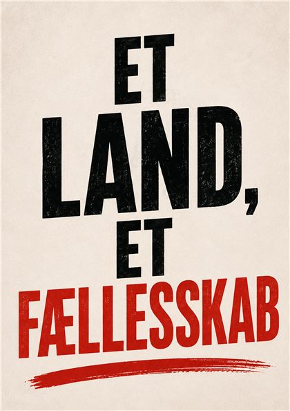 Plakat: Et land, et fællesskab
